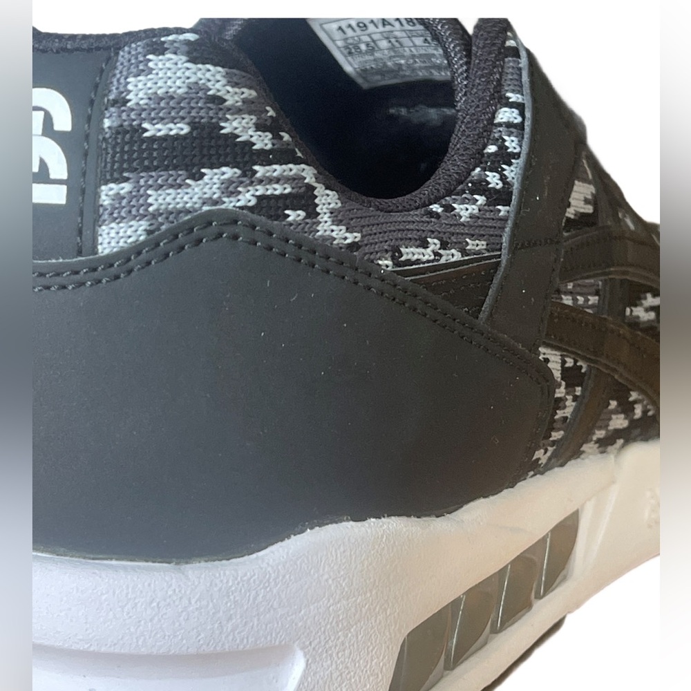 Asics Black and White Athletic Shoes - Picture 9 of 10